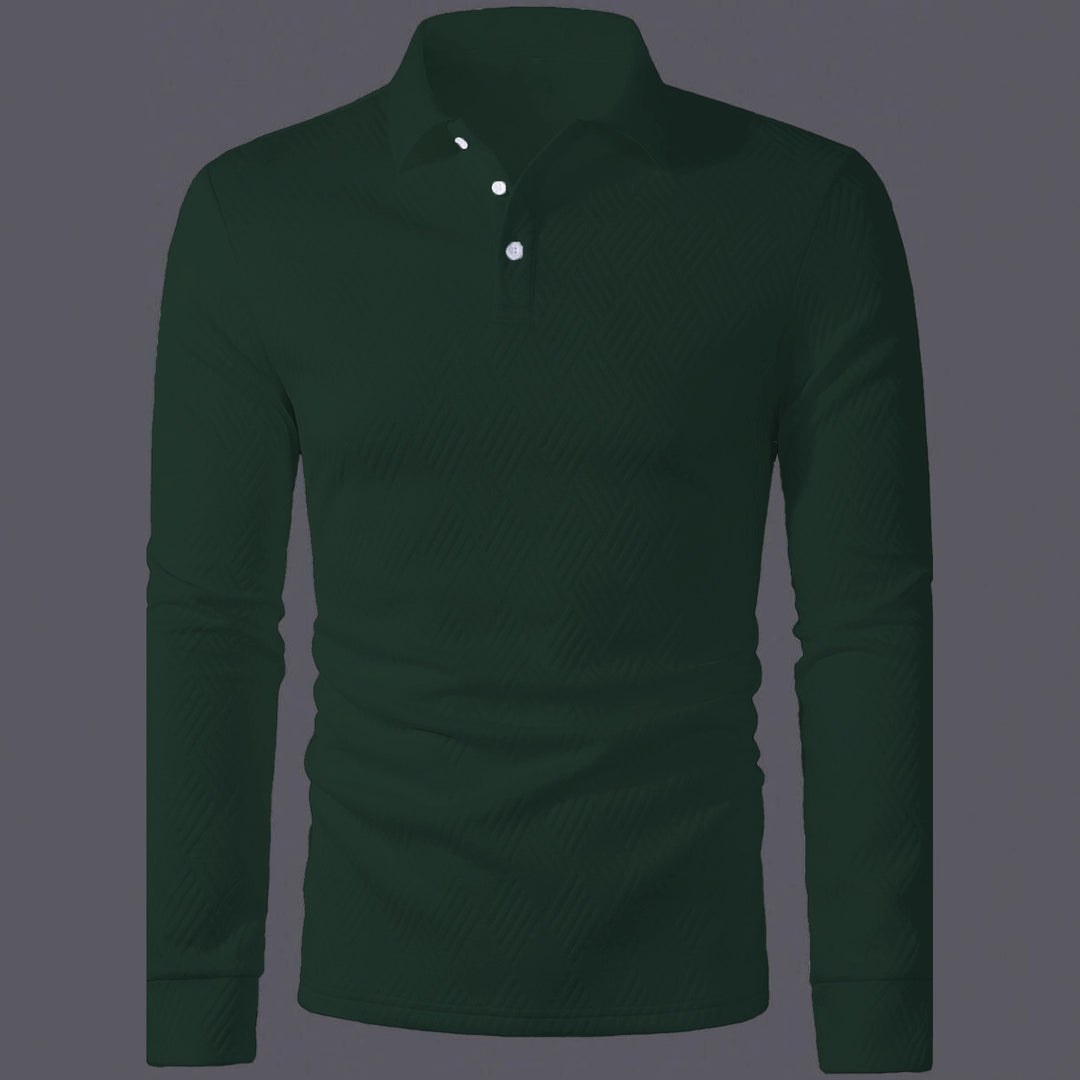 Herren Langarm Polohemd R&B