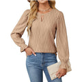 Damen Strickbluse mit dekorativen Ärmelabschlüssen R&B