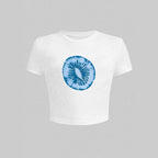 Damen T-Shirt mit kreativem grafischen Design und urbanem Statement R&B