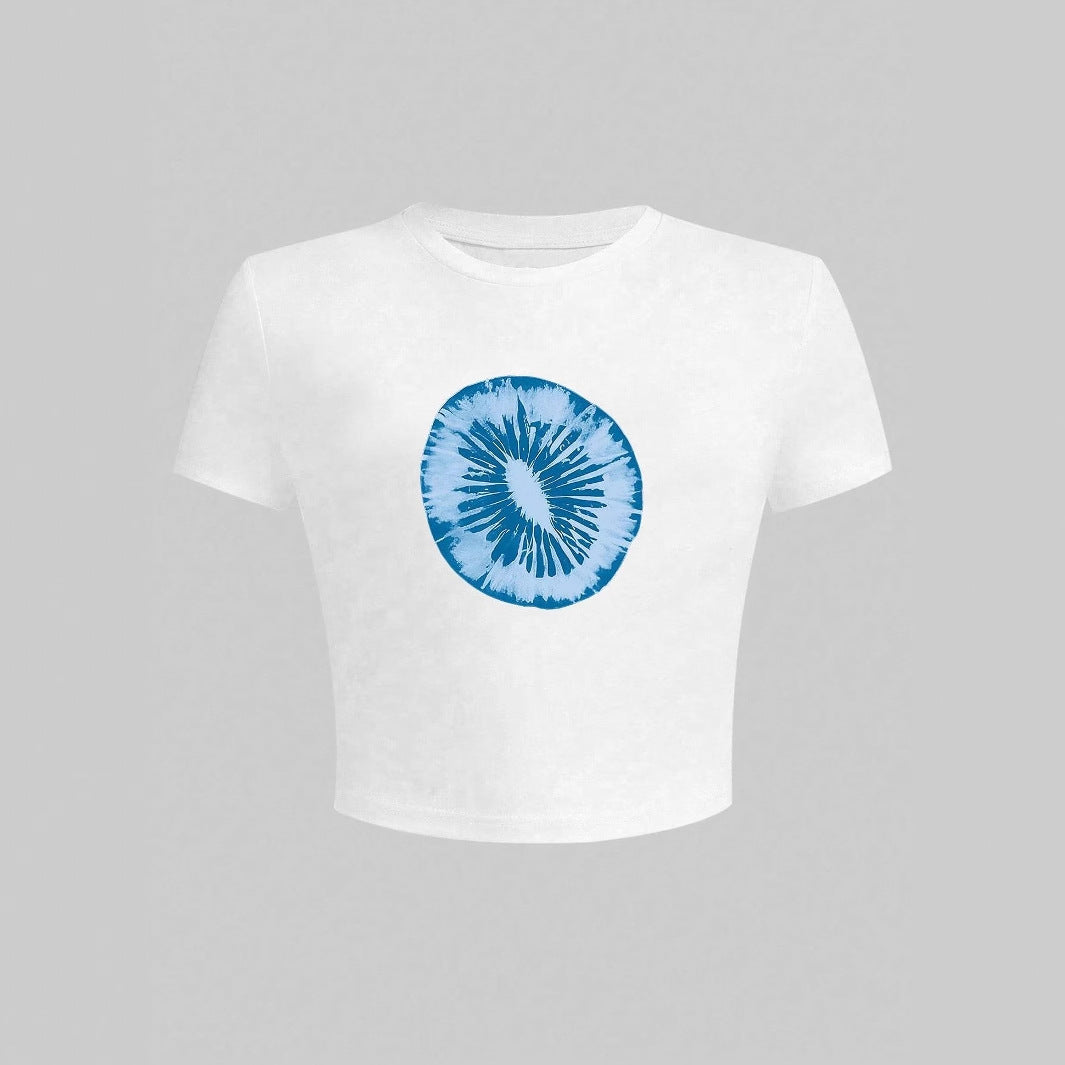 Damen T-Shirt mit kreativem grafischen Design und urbanem Statement R&B