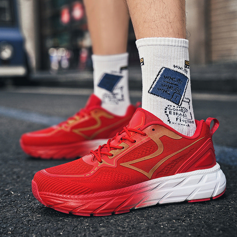 Herren Hochleistungs-Laufschuhe mit atmungsaktivem Mesh-Obermaterial und Stoßdämpfungstechnologie R&B