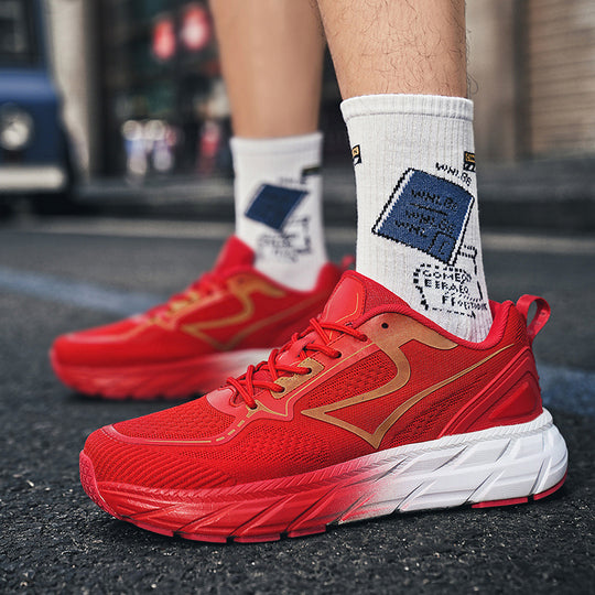 Herren Hochleistungs-Laufschuhe mit atmungsaktivem Mesh-Obermaterial und Stoßdämpfungstechnologie R&B