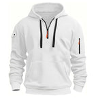 Herren Sportlicher Kapuzenpullover mit Reißverschluss und praktischen Taschen R&B