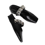 Damen Slingback Ballerinas mit dekorativem Riemendesign R&B