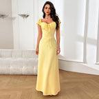 Damen elegantes Maxikleid mit zeitlosem Design