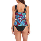 Damen Tankini mit attraktiven Rüschendetails und floralem Design R&B
