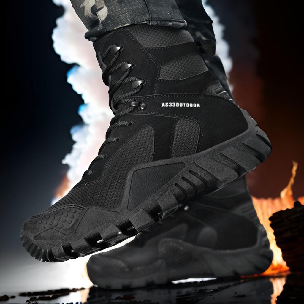 Herren Camouflage Wanderschuhe mit funktionalem Design und rutschfester Sohle R&B