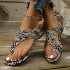 Damen bequeme Zehentrenner mit fesselndem Paisleymuster R&B