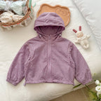 Unisex Nan leichte Ripstop Kapuzenwindjacke für Kinder R&B