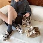 Damen Modische Sneakers aus hochwertigem Wildleder mit bequemer Sohle
