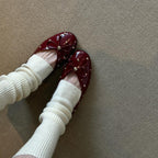 Damen Ballerinas mit modischem Schleifendesign und dekorativem Perlenbesatz R&B