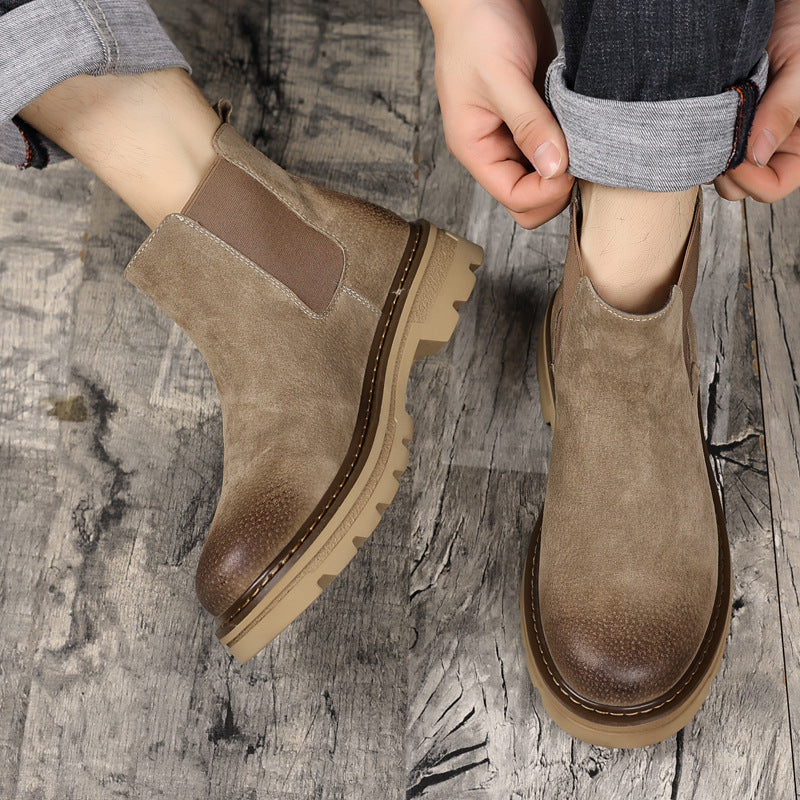 Damen Modische Chelsea-Stiefel mit rutschfester Profilsohle und bequemem Innenfutter R&B