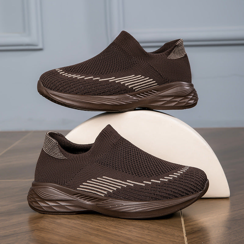Damen Sportliche Slip-On Sneakers mit rutschfester Sohle und atmungsaktivem Obermaterial R&B