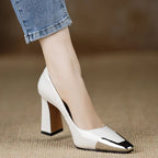 Damen Elegante Pumps mit moderner Metallspitze