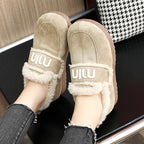 Damen Bequeme Plüsch-Sneaker mit auffälligem Veloursleder R&B