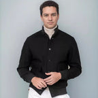 Herren modische Übergangsjacke mit praktischem Stehkragen und funktionalen Reißverschlusstaschen R&B