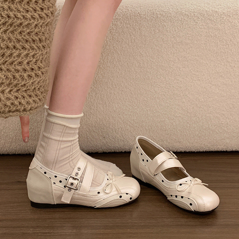Damen Ballerinas mit zwei verstellbaren Riemchen und elegantem Design R&B