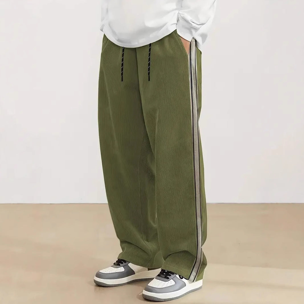 Herren komfortable Freizeithose mit seitlichem Streifen R&B
