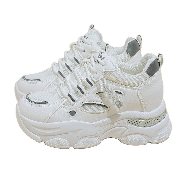 Damen Sportliche Chunky Sneakers mit atmungsaktiver Mesh-Oberfläche