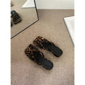 Damen trendige Clogs mit Leopardenmuster R&B