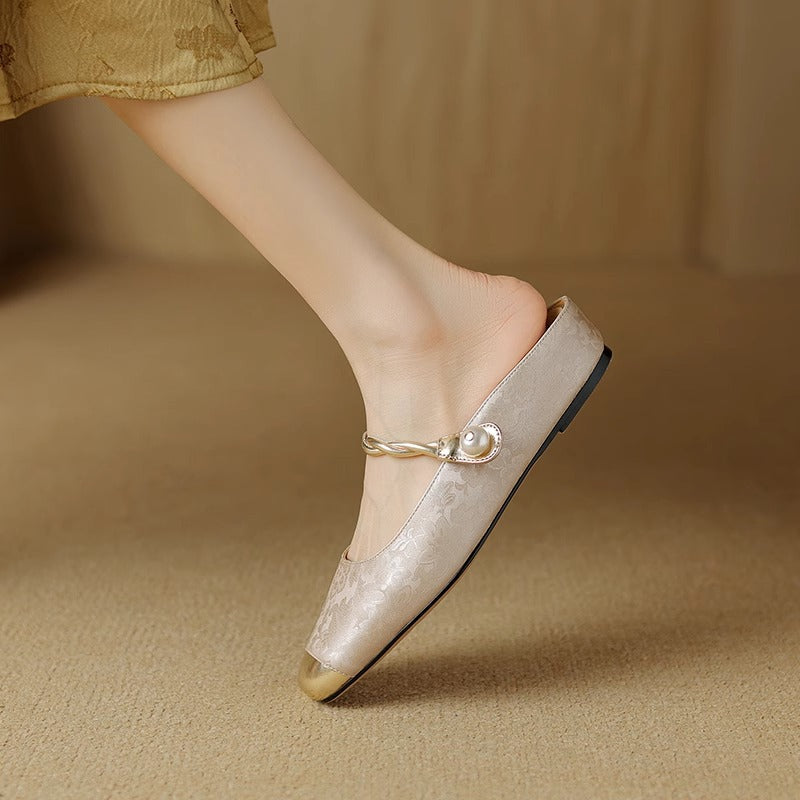 Damen modische Ballerinas mit dekorativem Riemchen und weicher Innensohle R&B