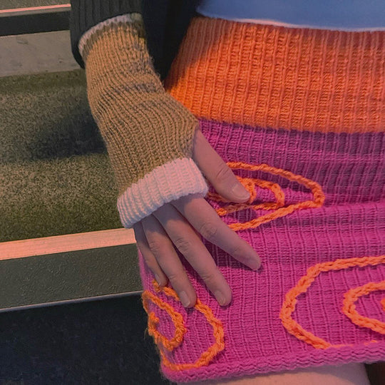 Damen Miniröcke mit einzigartigem Spiral-Design R&B