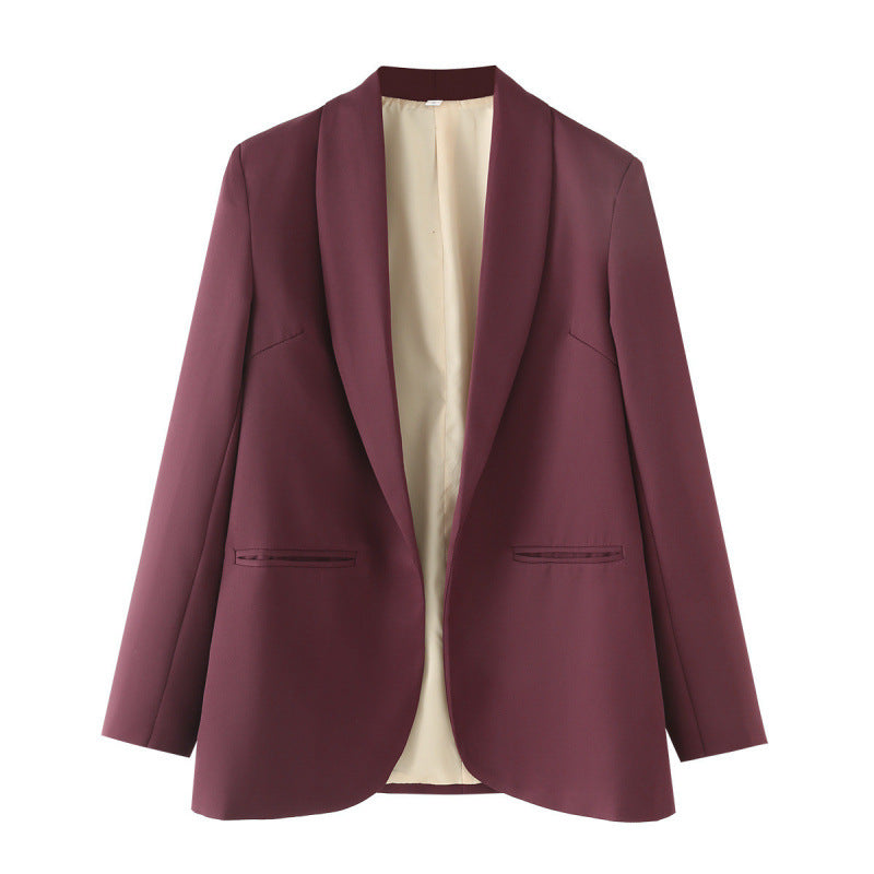 Damen eleganter Blazer mit einzigartigem Schnitt und Taschen R&B