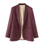 Damen eleganter Blazer mit einzigartigem Schnitt und Taschen R&B
