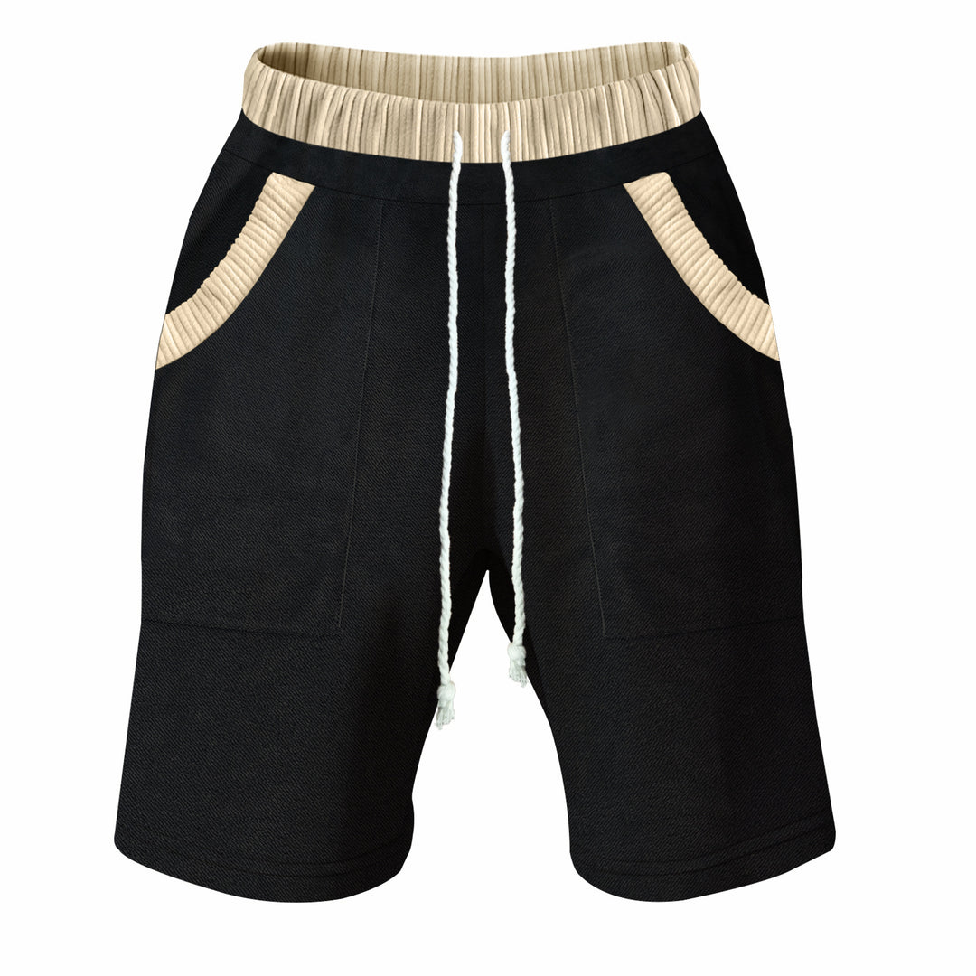 Herren Freizeit-Shorts mit elastischem Bund und praktischen Seitentaschen R&B