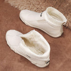Damen trendige Stiefel mit elastischem Schaft und rutschfester Sohle R&B
