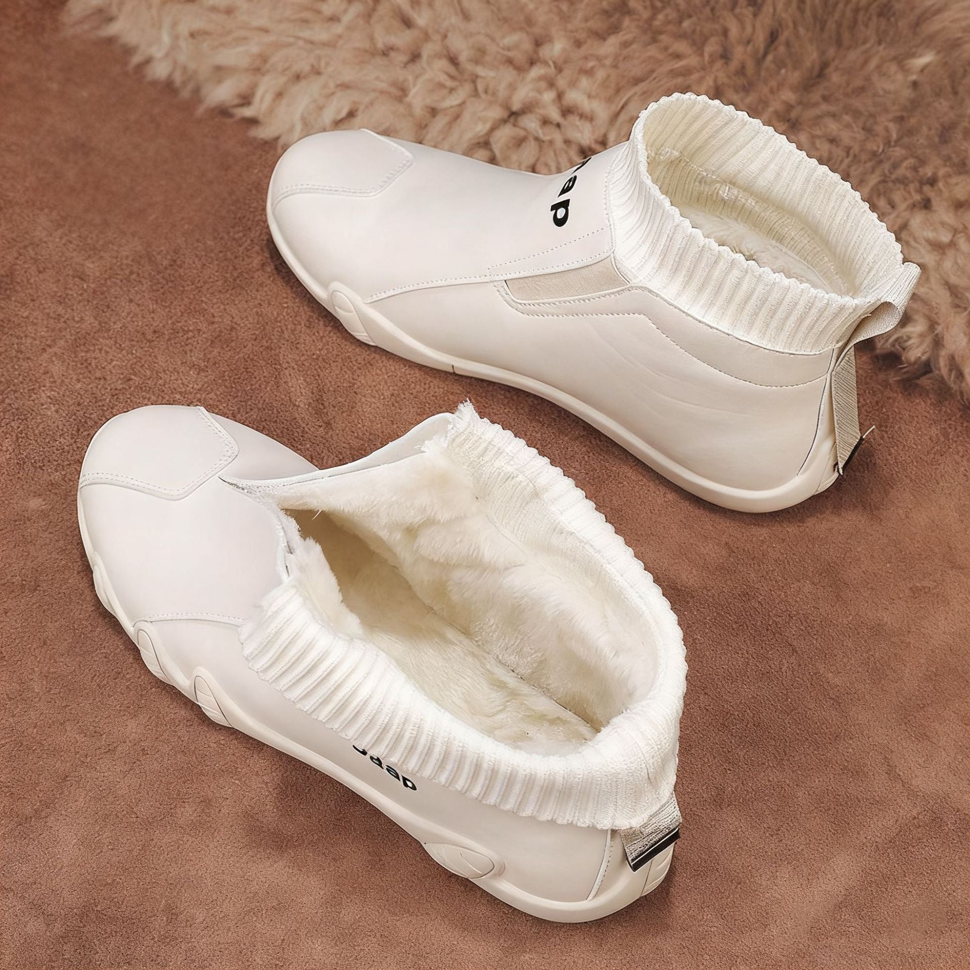 Damen trendige Stiefel mit elastischem Schaft und rutschfester Sohle R&B