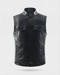 Bikerjacke Herren Leder mit Fell