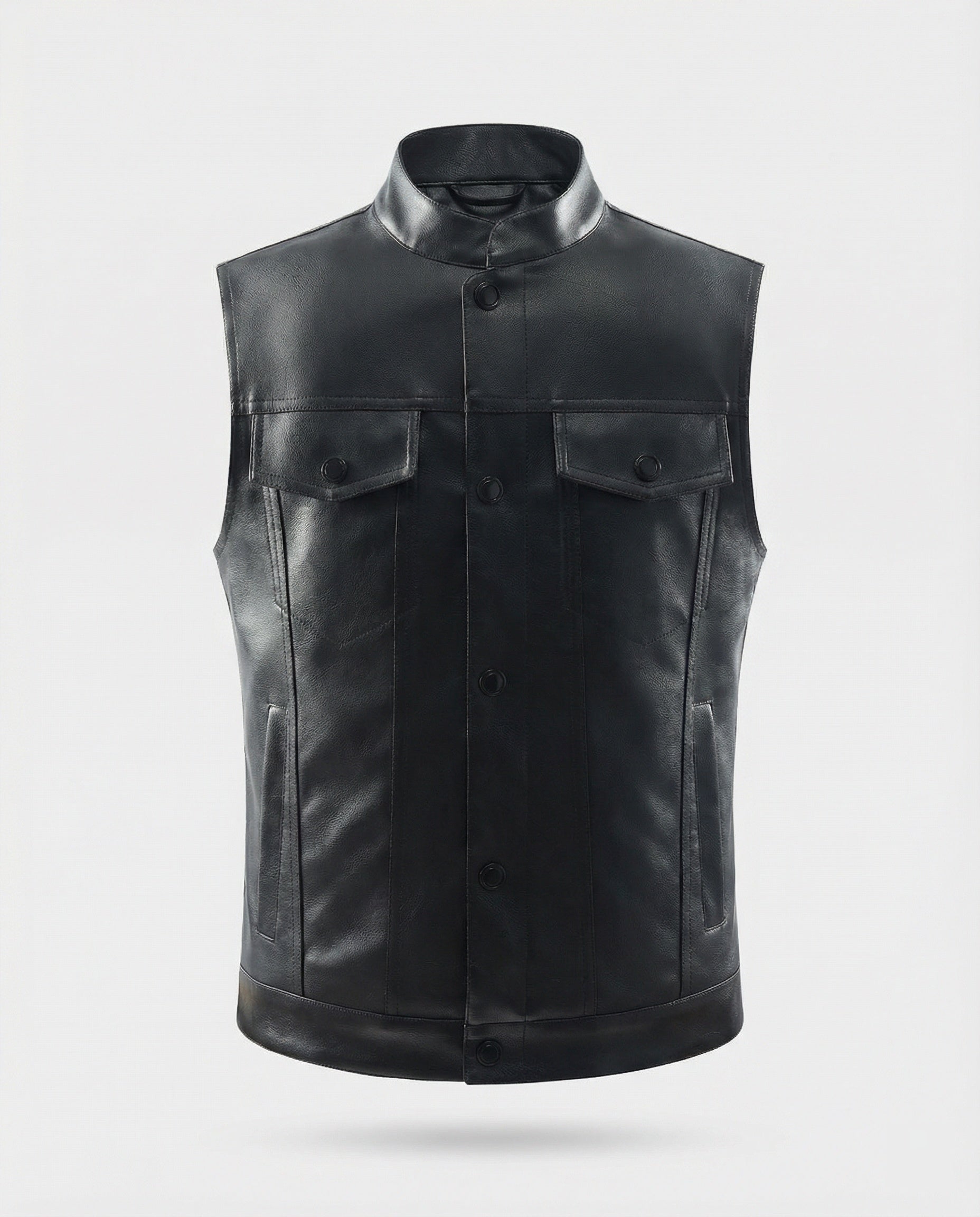 Bikerjacke Herren Leder mit Fell
