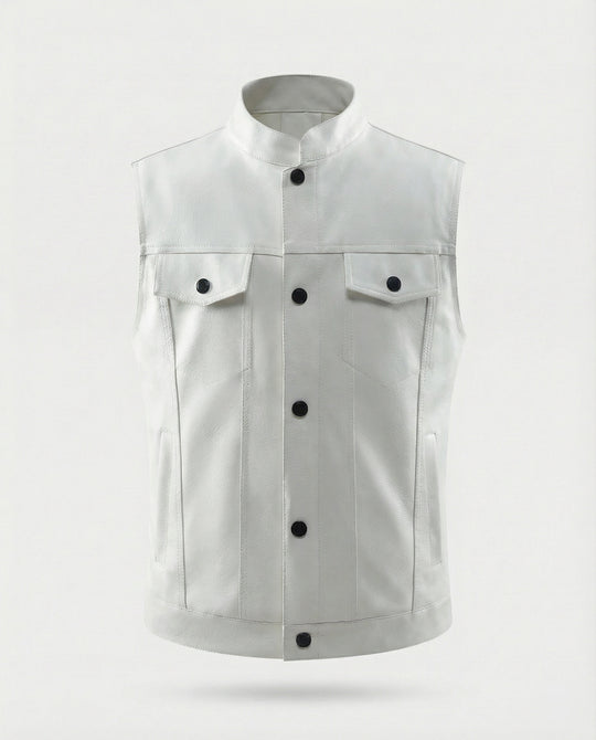 Bikerjacke Herren Leder mit Fell