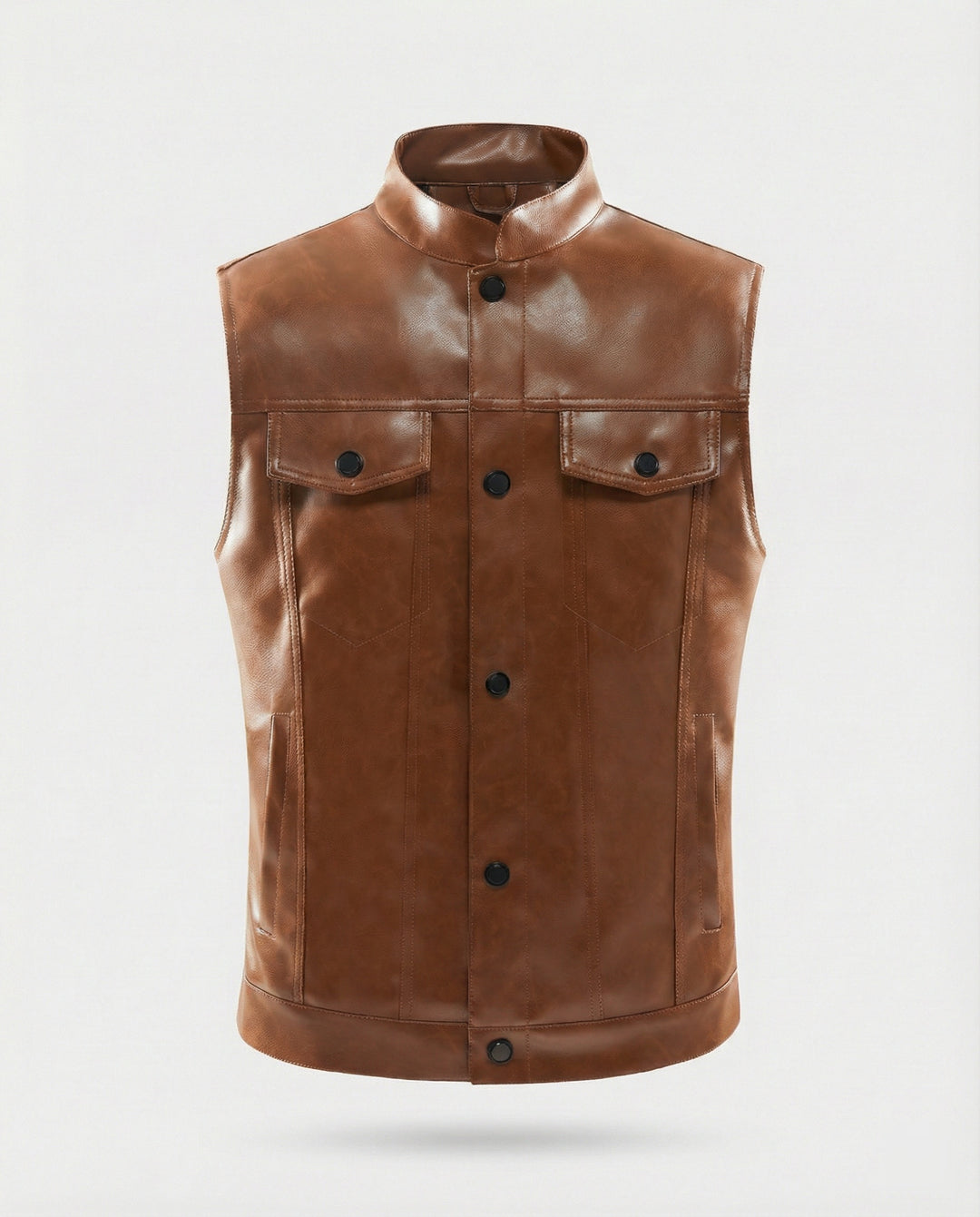 Bikerjacke Herren Leder mit Fell
