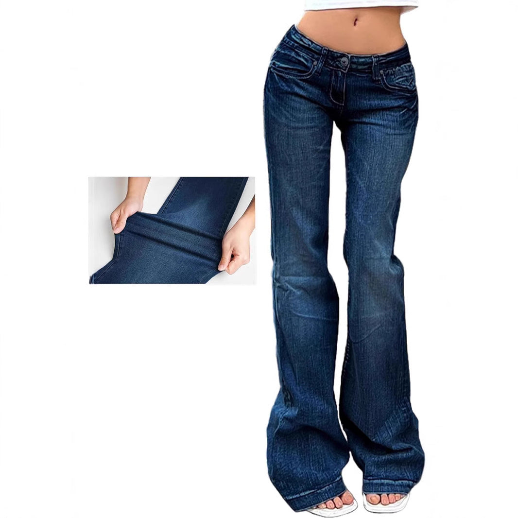 Damen Bootcut-Jeans mit flexibler Passform und hohem Bund R&B