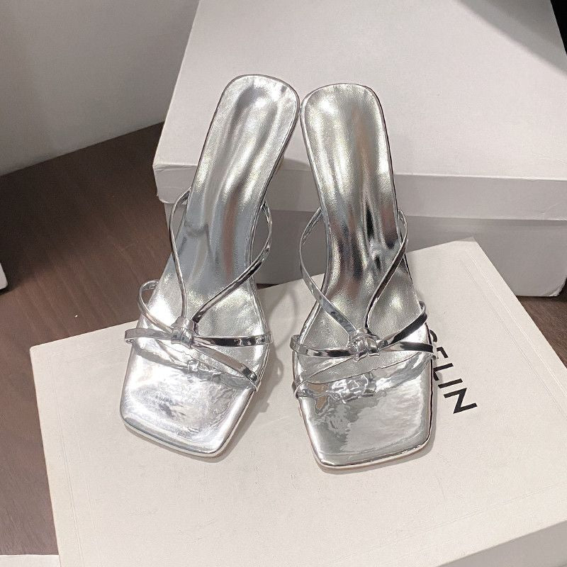 Damen elegante High Heel Sandalen mit verstellbarem Riemchen R&B