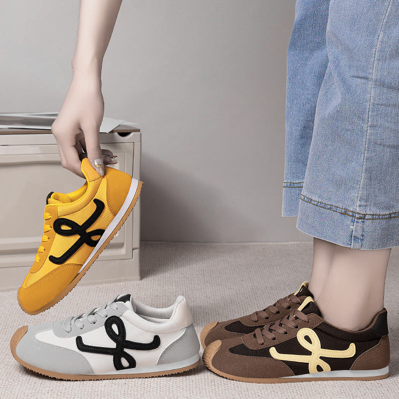 Damen Sportliche Sneakers mit weichem Obermaterial und bequemer Sohle