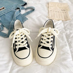Damen Plattform Sneakers mit geflochtenen Schnürsenkeln und verstärktem Innenfutter