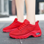 Damen Sportliche Sneaker mit atmungsaktivem Mesh und dämpfender Sohle