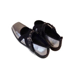 Damen Komfortable Ballerinas mit elastischen Kreuzriemen