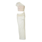 Damen Elegantes Wickelmaxikleid mit asymmetrischem Ausschnitt R&B