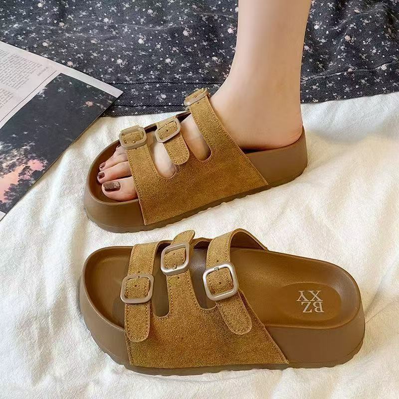 Damen Komfortable Clogs mit verstellbaren Schnallen R&B
