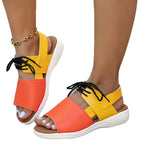 Damen Komfortable Offene Sandalen mit modischen Riemen R&B