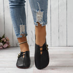 Damen Mokassins mit eleganter Schnallenapplikation und komfortabler Sohle R&B