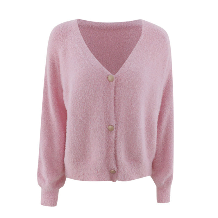 Damen Großer Strickpullover mit eleganten Knopfdetails R&B
