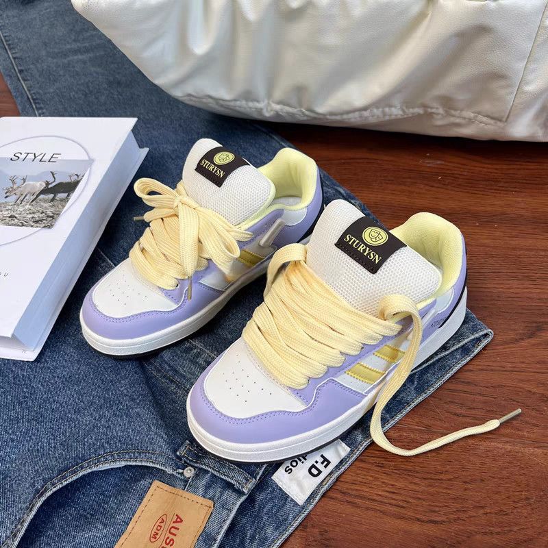 Damen Sneakers im modischen Retro-Stil mit weicher Polsterung