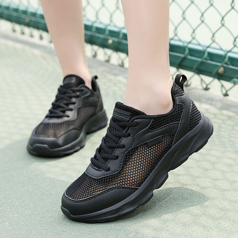 Damen Atmungsaktive Sneakers mit flexiblem Mesh-Obermaterial und Dämpfung R&B