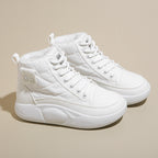 Damen Warmgefütterte High-Top Sneakers mit rutschfester Sohle R&B