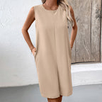 Damen ärmelloses Kleid mit praktischen Seitentaschen